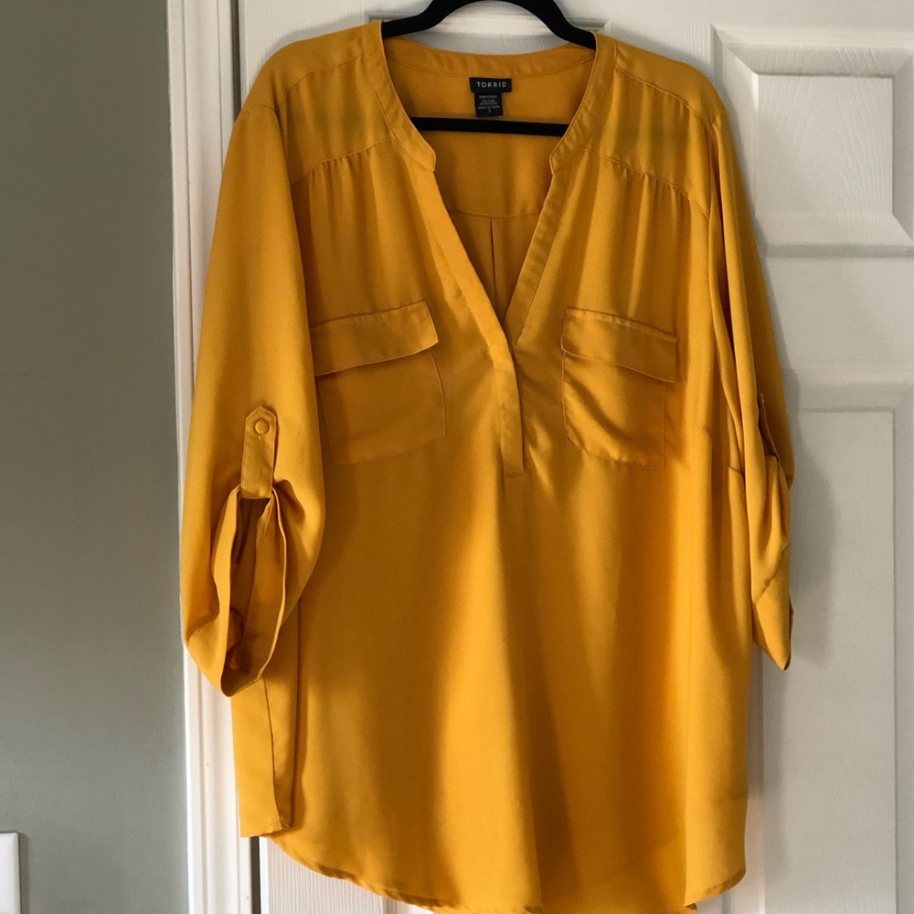 Torrid Mustard Yellow Harper Tunic Size 3